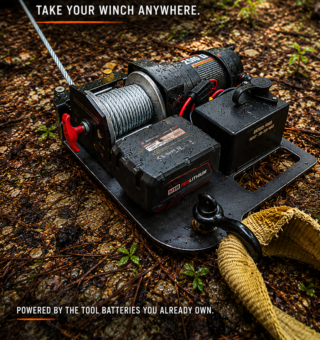 Grizzly Portable Winch Plate