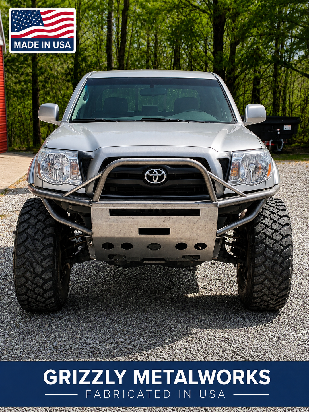 Grizzly Winch Bumper For 2nd Gen Toyota Tacoma, Made In USA