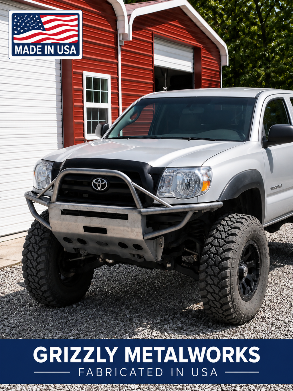 Grizzly Winch Bumper For 2nd Gen Toyota Tacoma, Made In USA