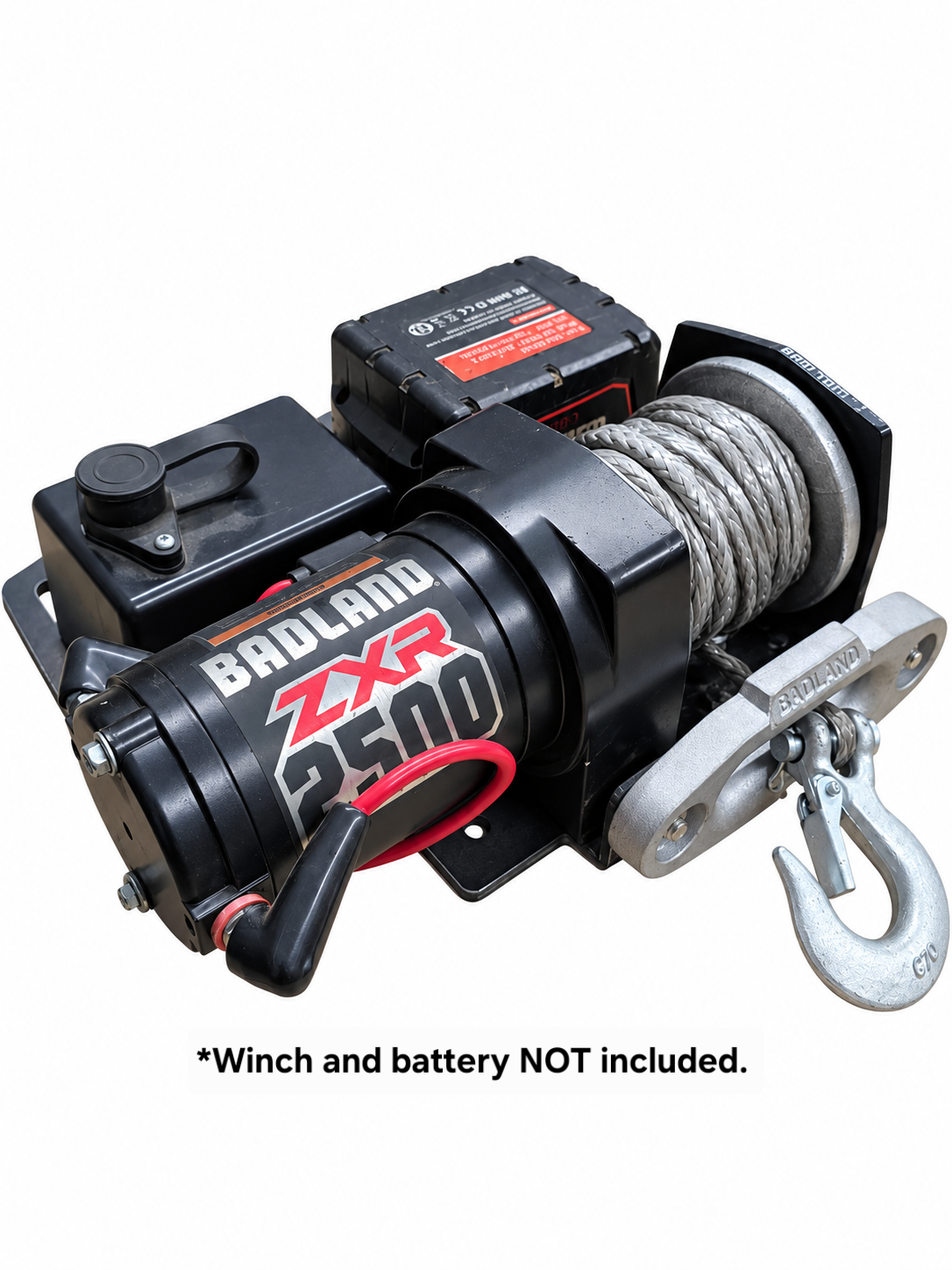 Grizzly Multi Mount Winch Plate | Battery Adapter Included