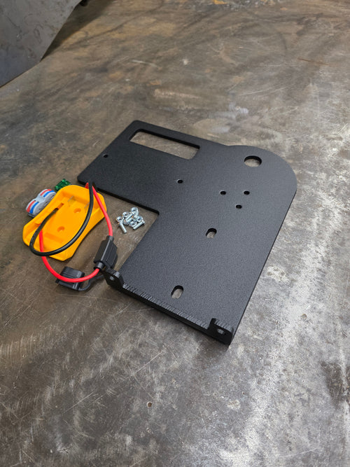 Grizzly Portable Winch Plate | Battery Adapter Included
