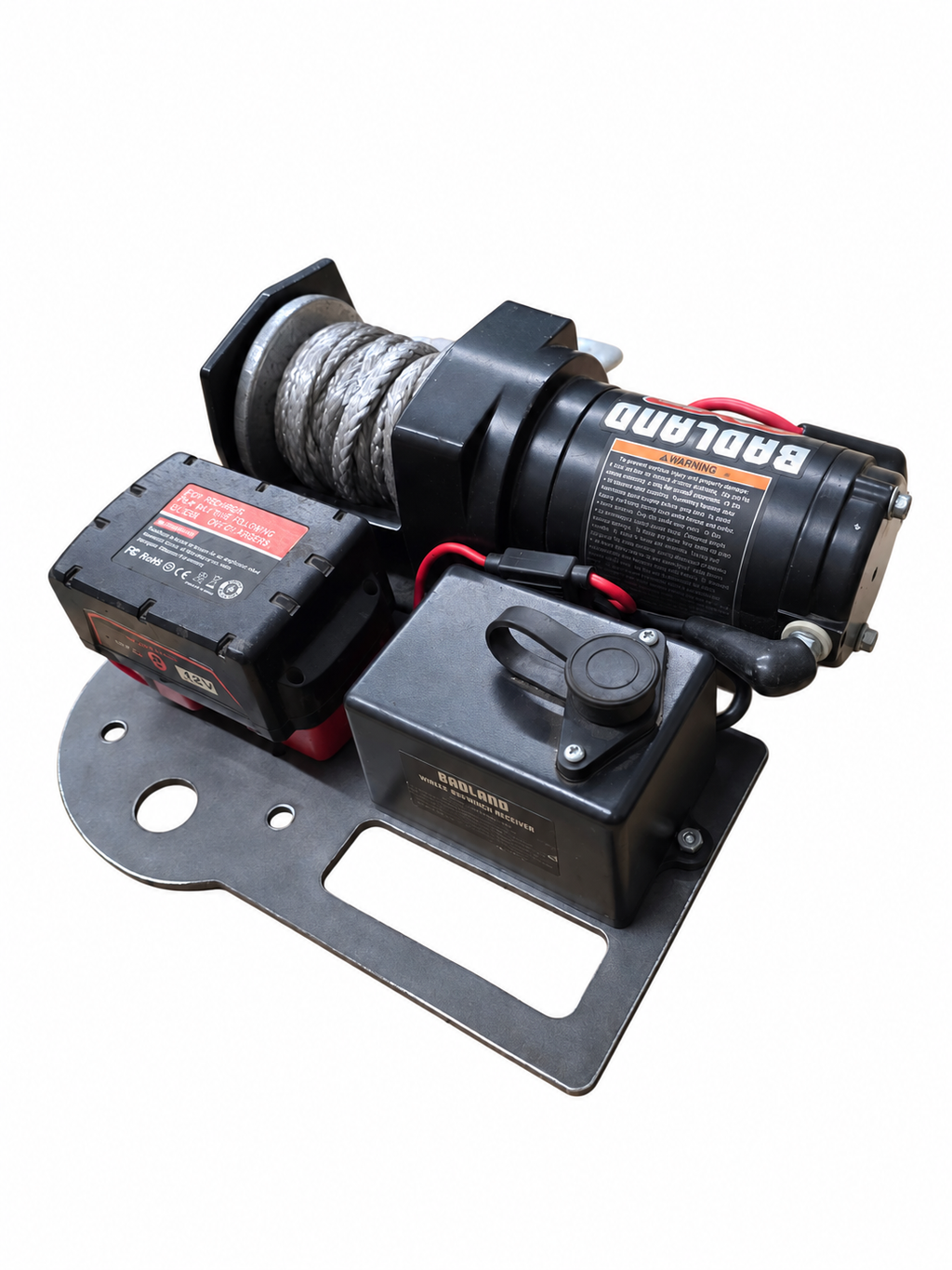 Grizzly Multi Mount Winch Plate | Battery Adapter Included