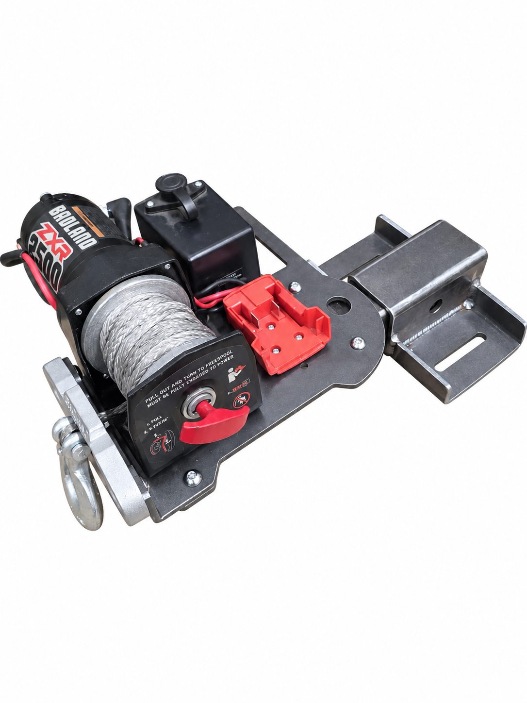 Grizzly Multi Mount Winch Plate | Battery Adapter Included
