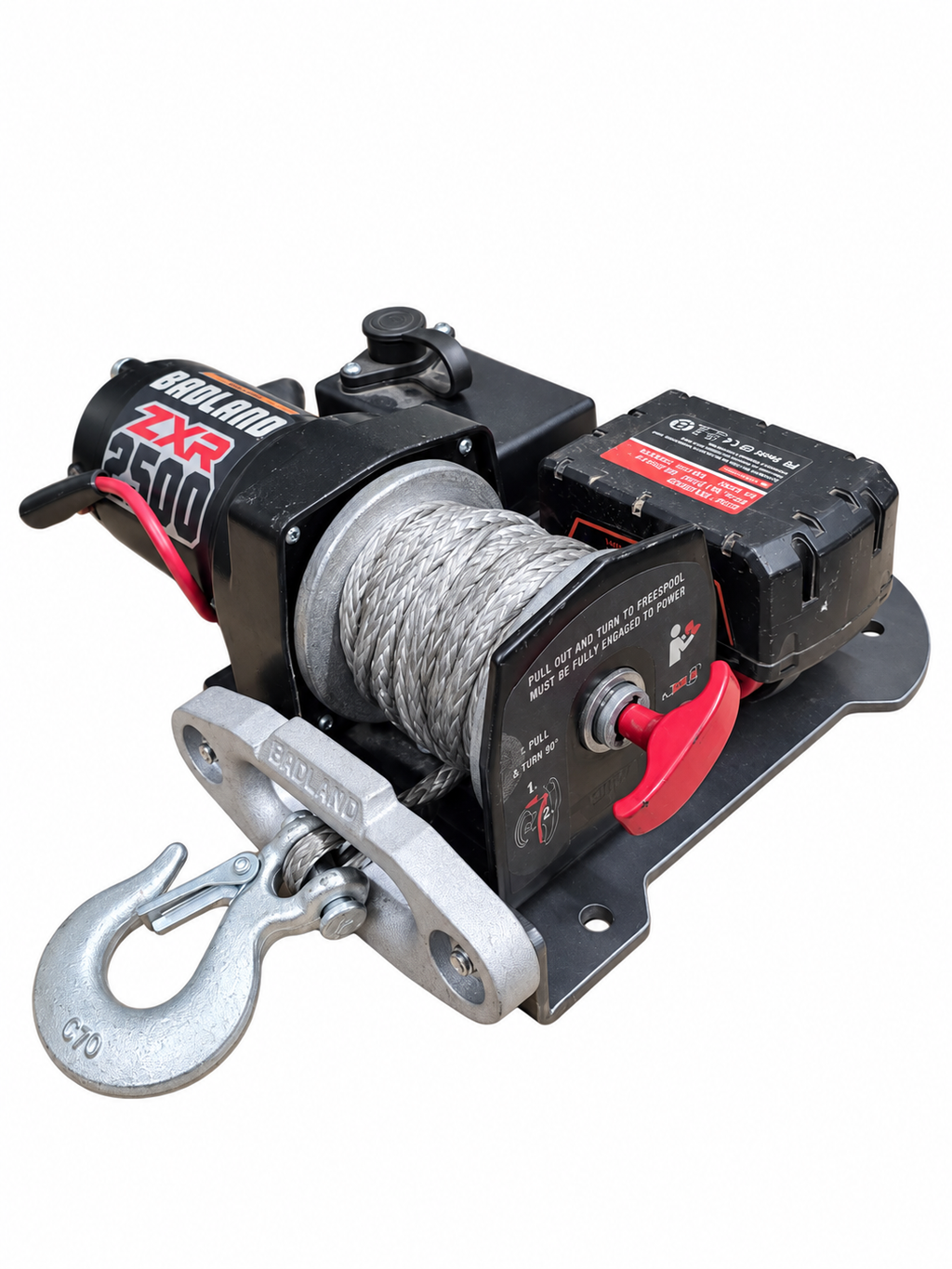 Grizzly Multi Mount Winch Plate | Battery Adapter Included