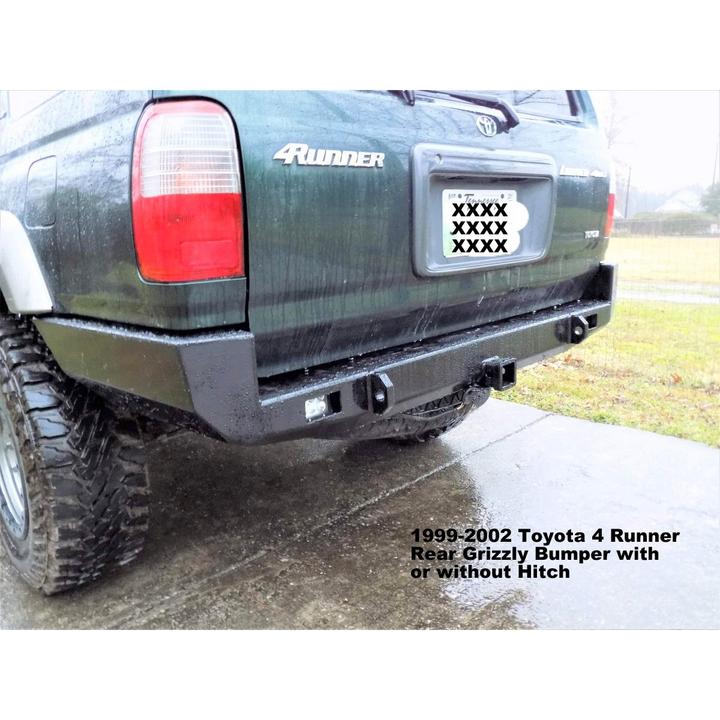 1999-2002 Toyota 4 Runner 3rd Gen Rear Bumper (Includes Receiver Hitch if wanted for Off Road, Farm, Campground, etc. Use Only-Not for Roads/Interstate Pulling)-(If Receiver is not needed, message us when you order)- High Quality! USA! Raw Metal Finish