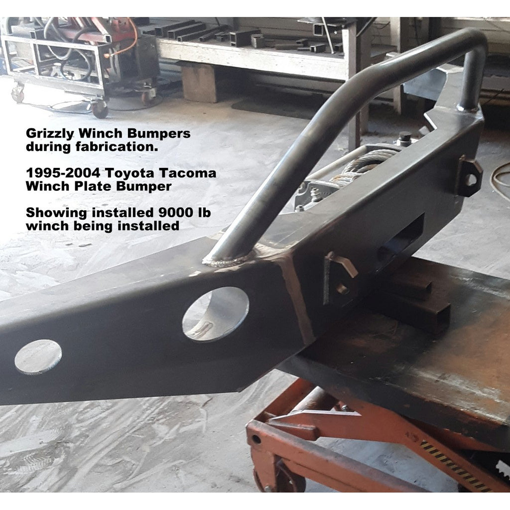 1995-2004 Toyota Tacoma Custom USA Front Winch 3/16" Plate Bumper Includes Subframe!  (Non-Winch Model Available)  PRECISION WELDED MODEL - High Quality! USA! OPTIONS AVAILABLE! - Raw Metal only