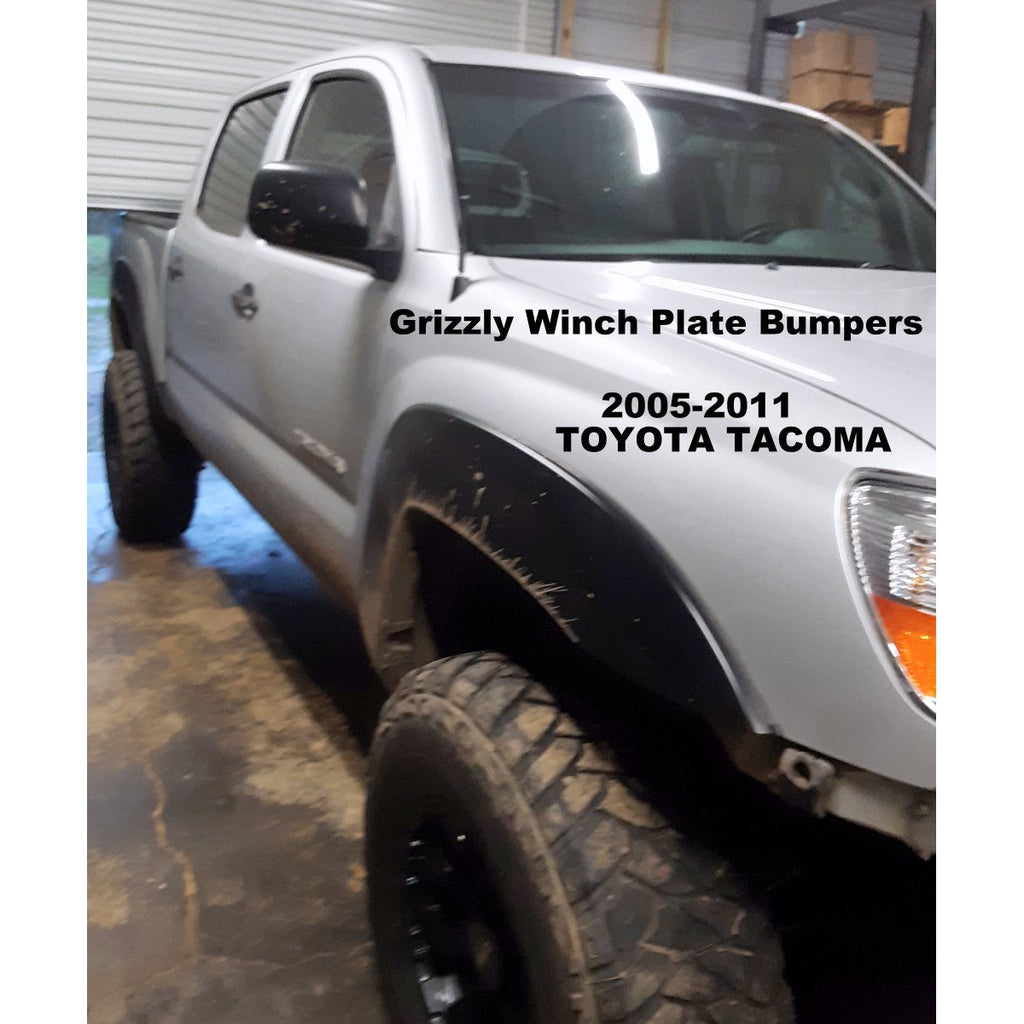 2005-2011 Toyota Tacoma Custom USA Front Winch 3/16" Plate & Tubing Hybrid Bumper- Welded -(Non-Winch Model Available)  PRECISION WELDED MODEL -High Quality! USA! OPTIONS AVAILABLE! Raw Metal Finish Only