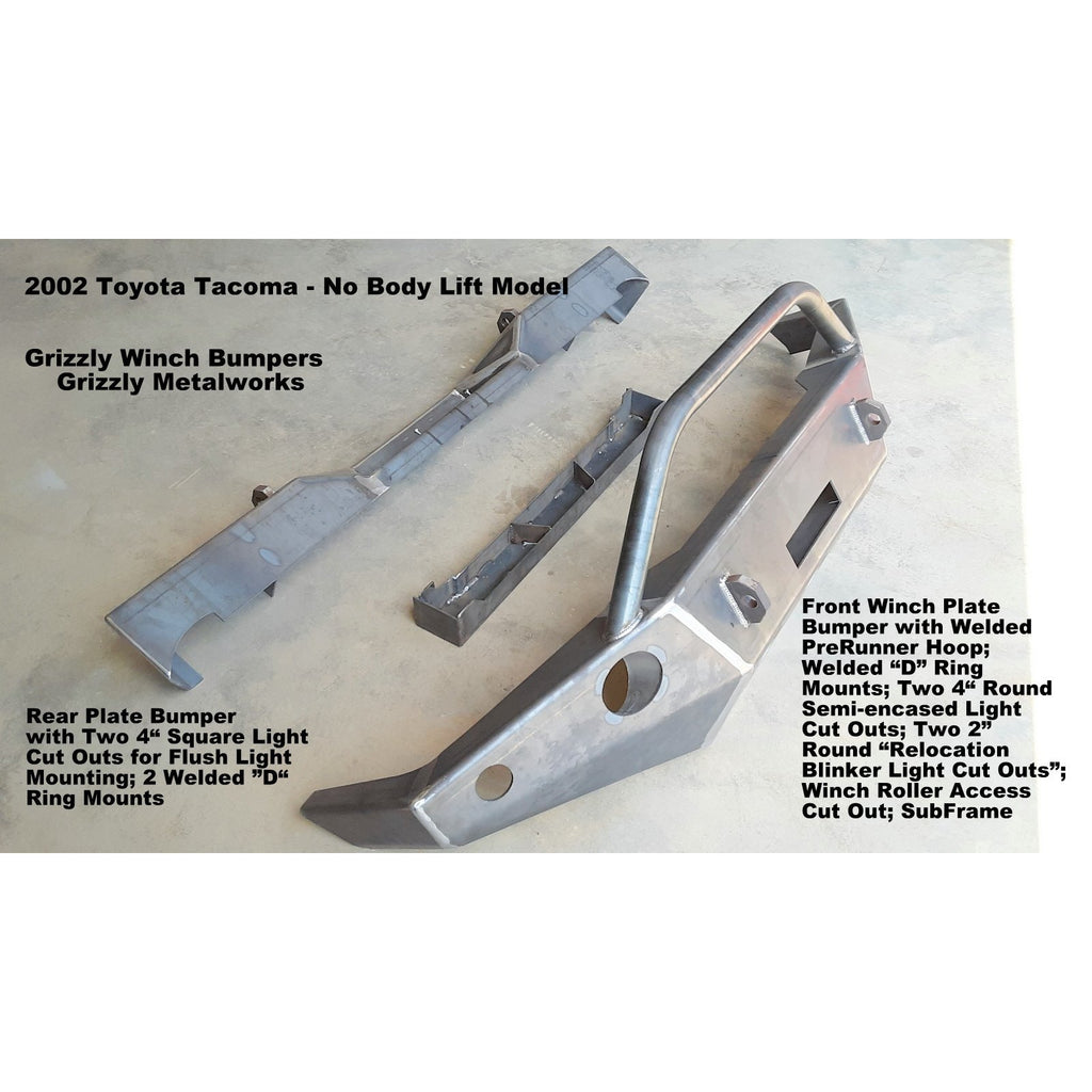 1995 - 2004 Toyota Tacoma Front Winch Plate Bumper