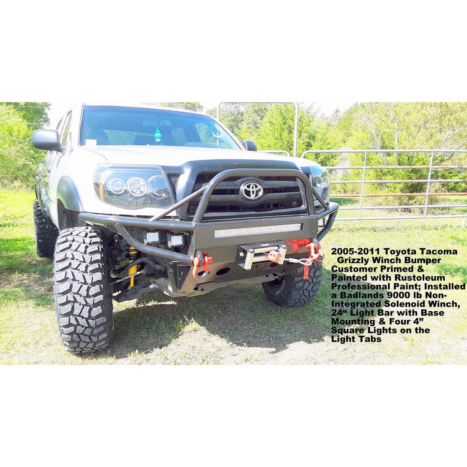 2005-2010 Toyota Tacoma Grizzly Metalworks Front Winch Bumper & Rock Sliders