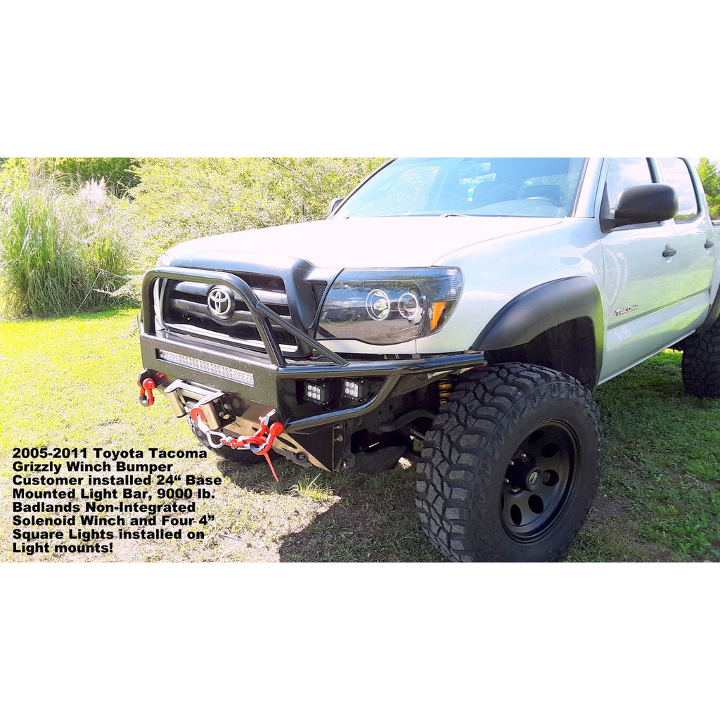2005-2010 Toyota Tacoma Grizzly Metalworks Front Winch Bumper & Rock Sliders