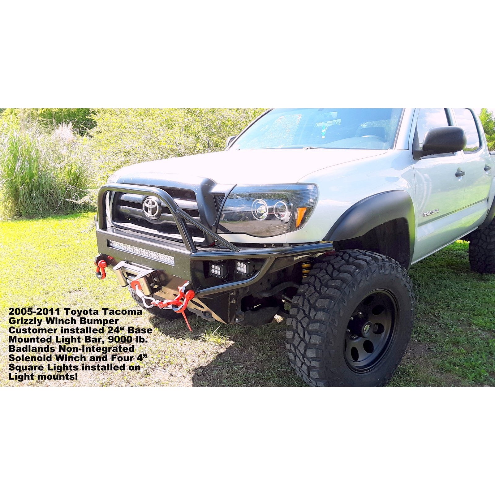2005-2010 Toyota Tacoma Grizzly Metalworks Front Winch Bumper & Rock Sliders