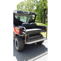 Honda Pioneer 1000-3 CUSTOM USA REAR WELDED FLIP SEAT ASSEMBLY Raw Metal, Includes Heat Shield - New Black Seat Cushion Set - 13 Ga Expanded Smooth Sheet Metal - ADD'L OPTIONS AVAILABLE Raw Metal Only