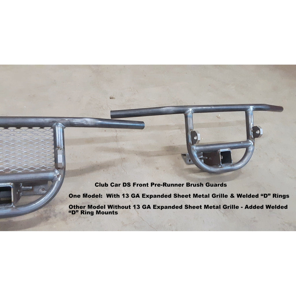 FRONT PRE-RUNNER BRUSH GUARDS for Golf Carts With Welded 2" Receiver & Welded Light Bar for Customer's Light Bar or Off Road Lights! Add'l Options! FREE FEDEX Ground to Lower 48 States! MADE IN USA!