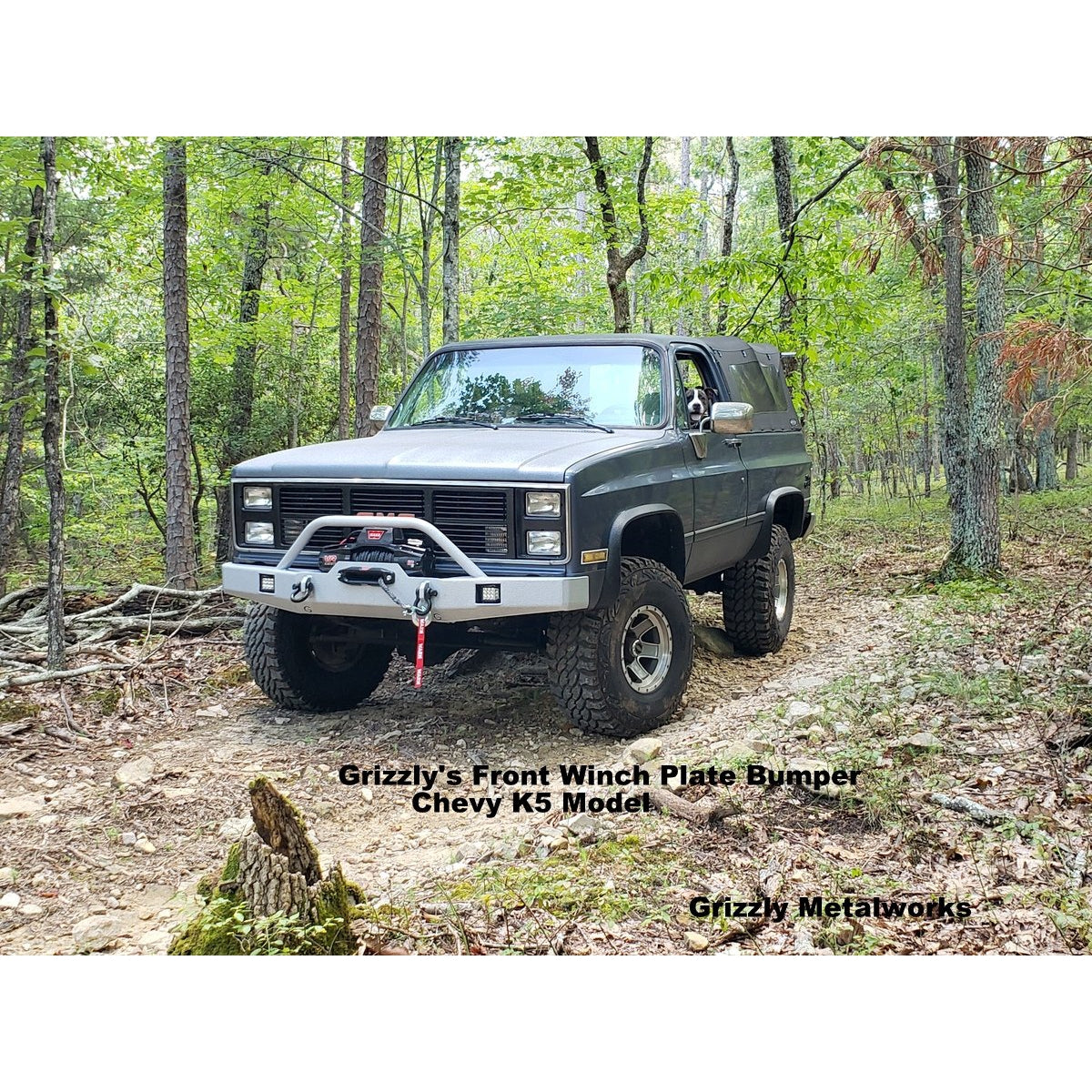 Chevy K5 Blazer Custom USA Front Winch 3/16" Plate Bumper (or Non-Winch Model Available)  PRECISION WELDED MODEL - High Quality! USA! OPTIONS AVAILABLE! (No Rear Bumper Available) Raw Metal Finish