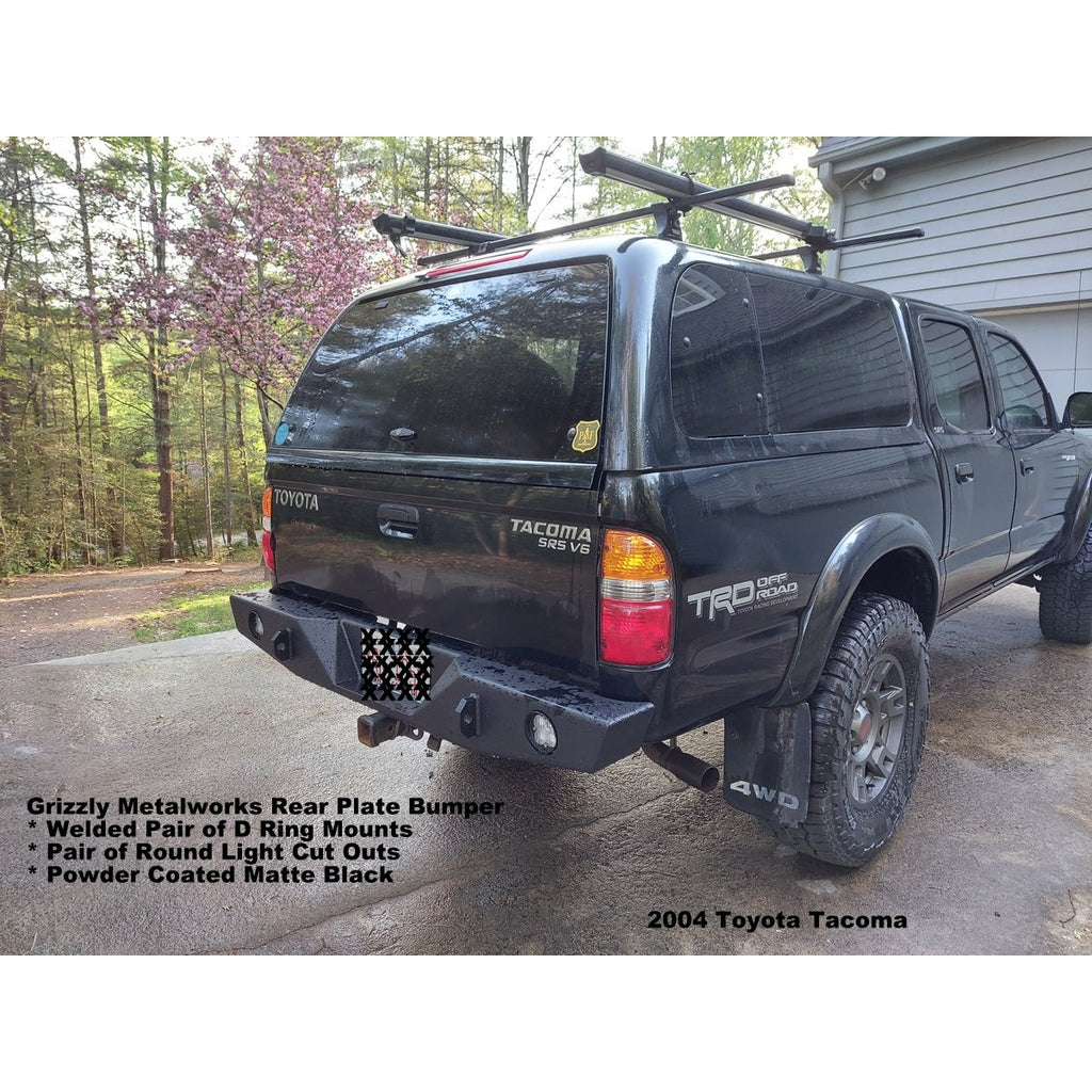 1995-2004 Toyota Tacoma Custom USA Rear "CLASSIC" Plate Bumper-Models also for Body Lifts - PRECISION WELDED MODEL -High Quality! USA! OPTIONS AVAILABLE! - Raw Metal Only