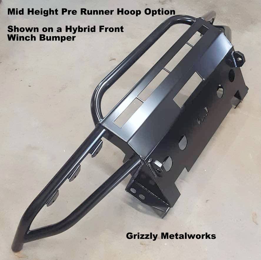 1995-2004 Toyota Tacoma Custom USA Front Winch 3/16" Plate Hybrid & Tubing Bumper Includes Subframe!  (Non-Winch Model Available) PRECISION WELDED MODEL -High Quality! USA! OPTIONS AVAILABLE! Raw Metal Only