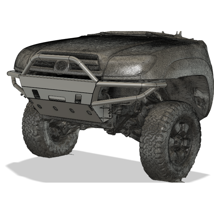 2003-2009 4th Generation Toyota 4 Runner Hybrid Winch Bumper - Heavy Duty, Made In USA