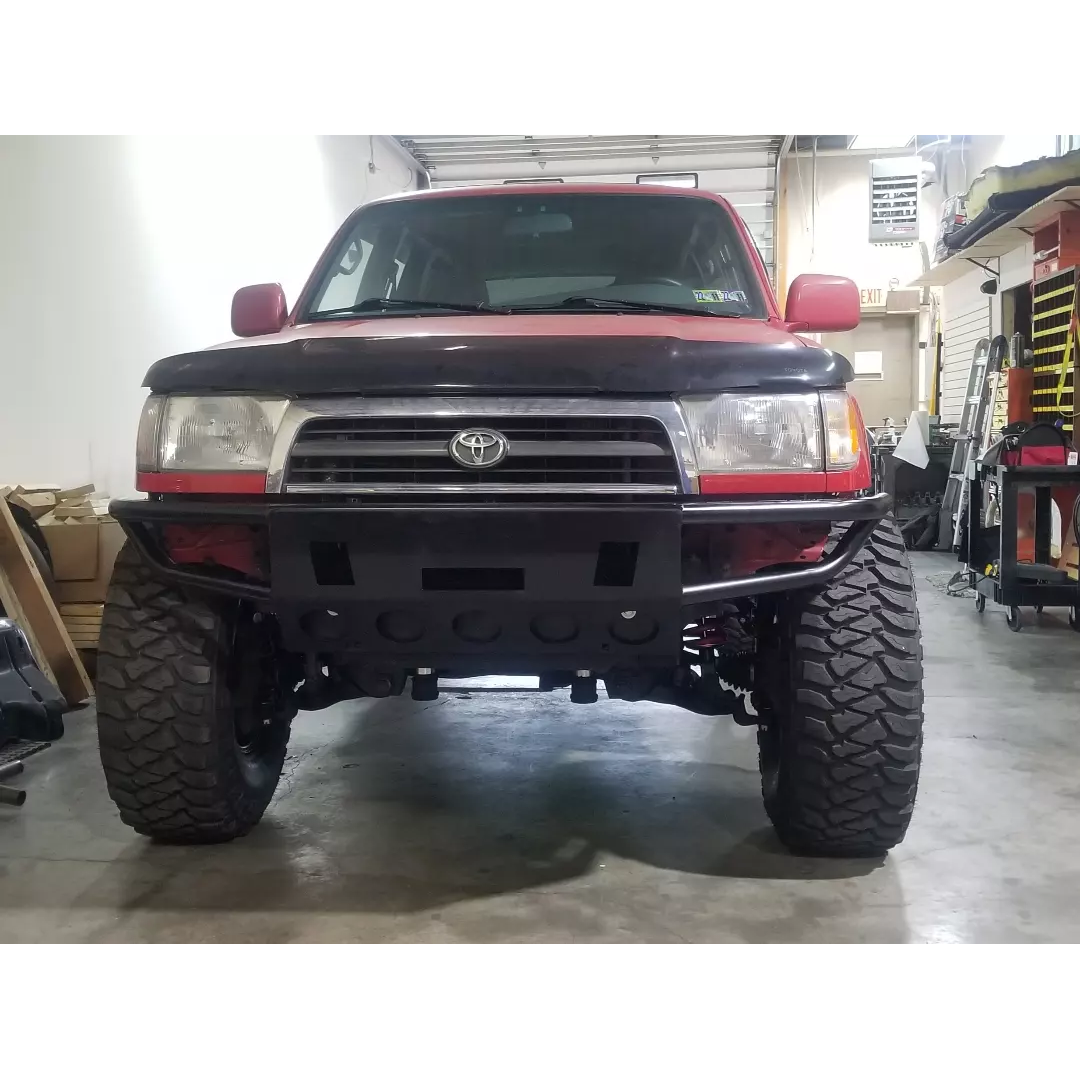1996-1998 Toyota 4 Runner Front Hybrid Winch 3/16" Plate & Tubing Bumper - Includes Heavy Duty Subframe - PRECISI0N WELDED MODEL - MADE IN THE USA! Raw Metal Only