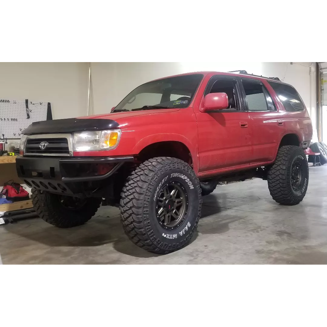 1996-1998 Toyota 4 Runner Front Hybrid Winch 3/16" Plate & Tubing Bumper - Includes Heavy Duty Subframe - PRECISI0N WELDED MODEL - MADE IN THE USA! Raw Metal Only