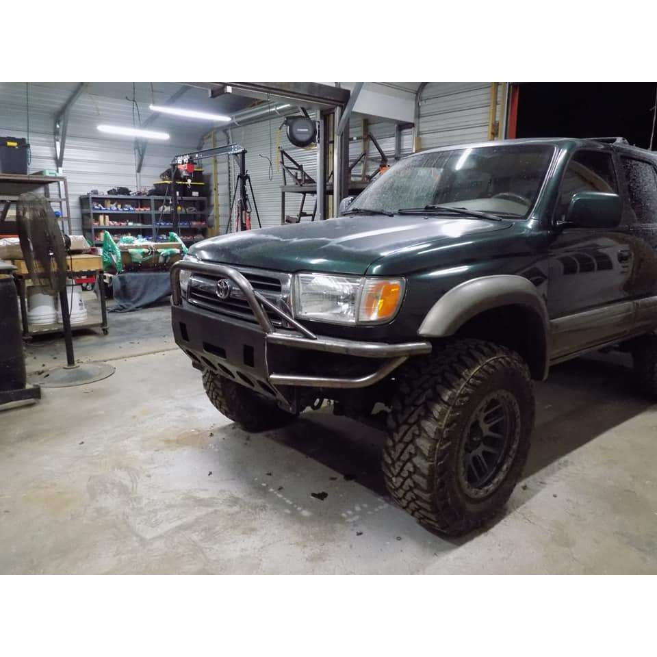 1999-2002 Toyota 4Runner Front Hybrid Winch 3/16" Plate & Tubing Bumper- PRECISI0N WELDED MODEL - USA!