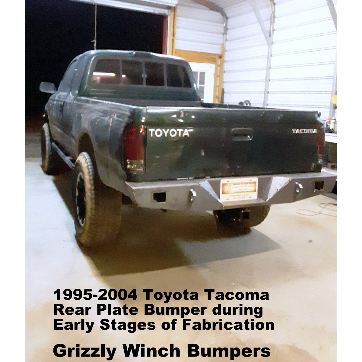 1995-2004 Toyota Tacoma Custom USA Rear "CLASSIC" Plate Bumper-Models also for Body Lifts - PRECISION WELDED MODEL -High Quality! USA! OPTIONS AVAILABLE! - Raw Metal Only
