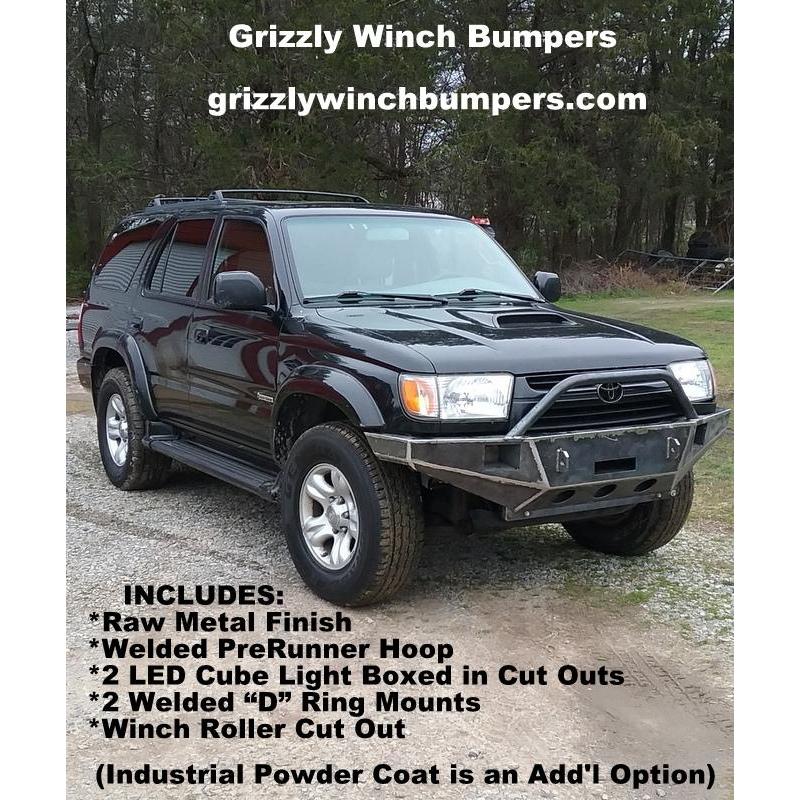 1996 - 1998 Toyota 4 Runner Front Winch Plate Bumper - Includes Subframe - Heavy Duty, Made In USA