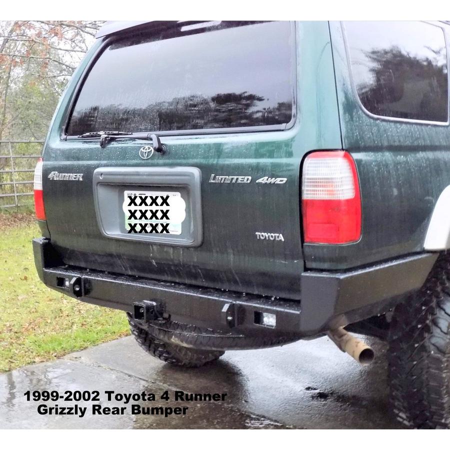 1999-2002 Toyota 4 Runner 3rd Gen Rear Bumper (Includes Receiver Hitch if wanted for Off Road, Farm, Campground, etc. Use Only-Not for Roads/Interstate Pulling)-(If Receiver is not needed, message us when you order)- High Quality! USA! Raw Metal Finish