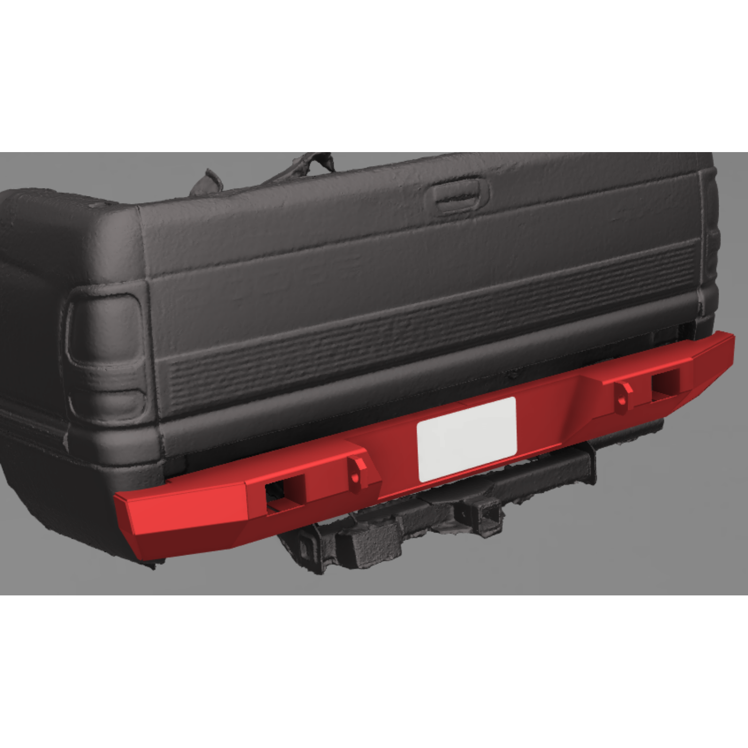 1994-2001 Dodge Ram 1500 Custom USA Rear Plate Bumper -  PRECISION WELDED MODEL - Extra Heavy Duty! Grizzly High Quality! USA! OPTIONS AVAILABLE! - Raw Metal Only