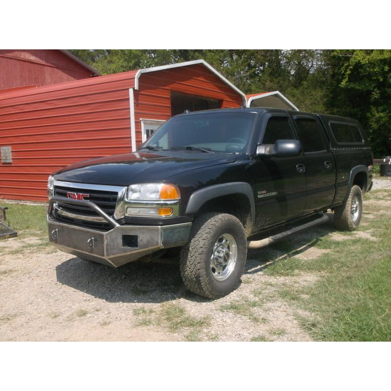 gmc sierra 2500 3500 front winch bumper grizzlymetalworks.com