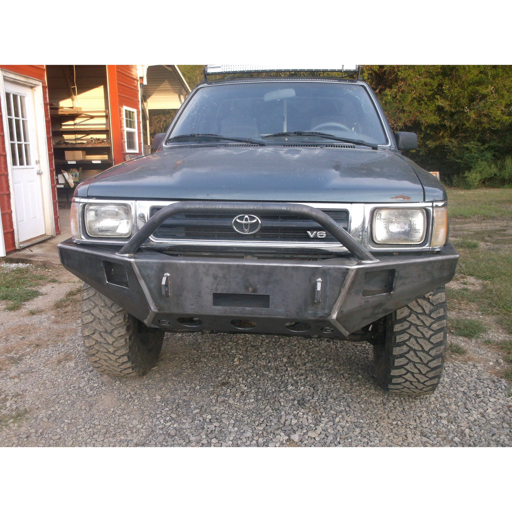 1990-1991 Toyota 4 Runner Custom USA Front Winch 3/16" Plate Bumper - (Non-Winch Model Available) PRECISION WELDED MODEL - Extra Heavy Duty! Grizzly High Quality! USA! OPTIONS AVAILABLE! Raw Metal Only