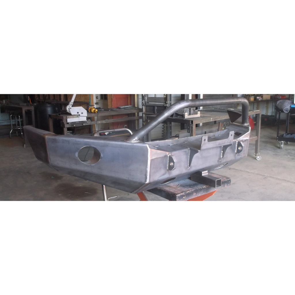 2005-2007 Jeep Grand Cherokee WK Custom USA Front Winch 3/16" Plate Bumper- (Non-Winch Model Available)  PRECISION WELDED MODEL - High Quality! USA! OPTIONS AVAILABLE! Raw Metal Finish Only