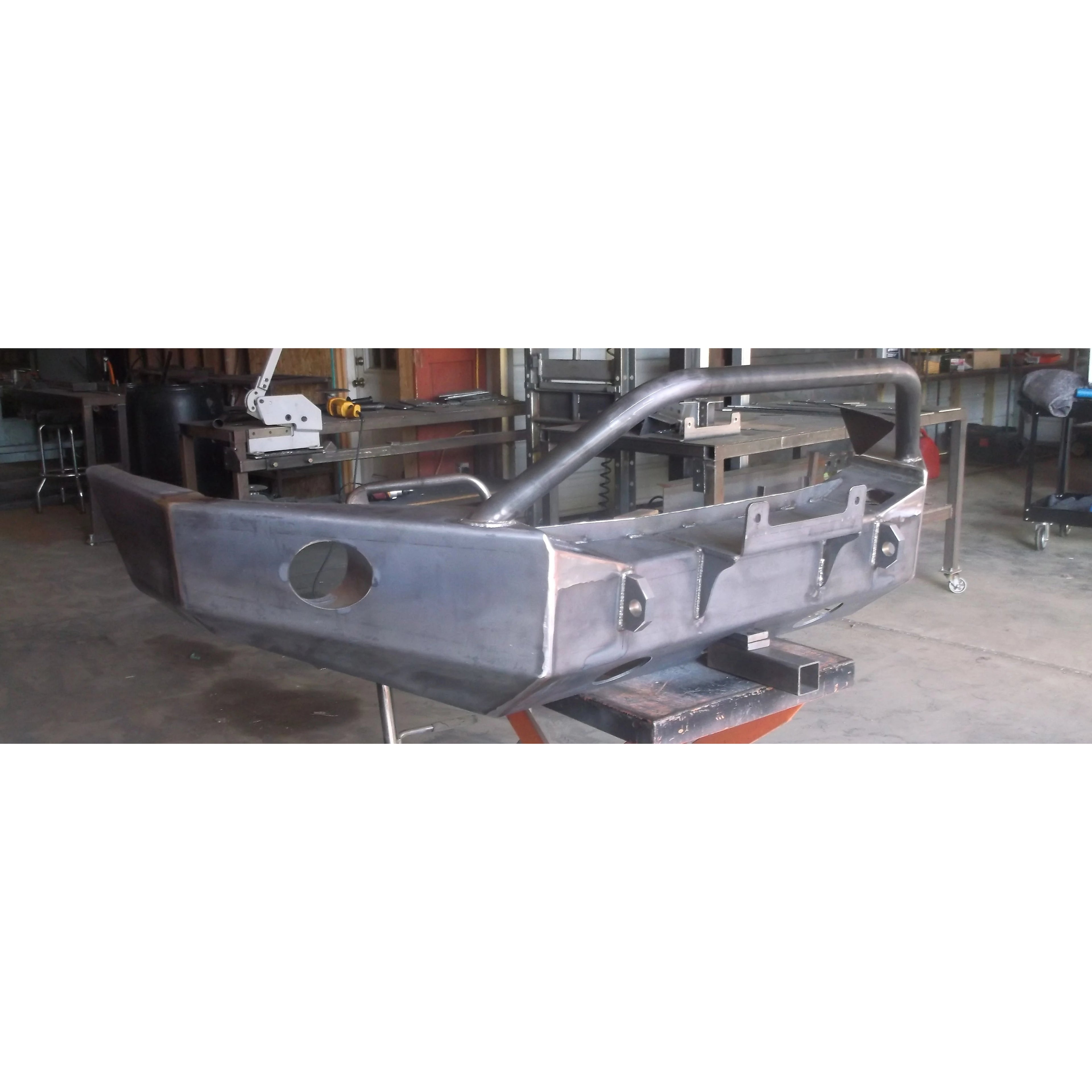 2005-2007 Jeep Grand Cherokee WK Custom USA Front Winch 3/16" Plate Bumper- (Non-Winch Model Available)  PRECISION WELDED MODEL - High Quality! USA! OPTIONS AVAILABLE! Raw Metal Finish Only