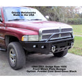 1994-2001 Dodge Ram 1500, 2500 & 3500 Gas and Diesel Trucks- Custom USA Front Winch 3/16" Plate Bumper- (Non-Winch Model Available)  PRECISION WELDED MODEL - Extra Heavy Duty! Grizzly High Quality! USA! OPTIONS AVAILABLE! - Raw Metal Only