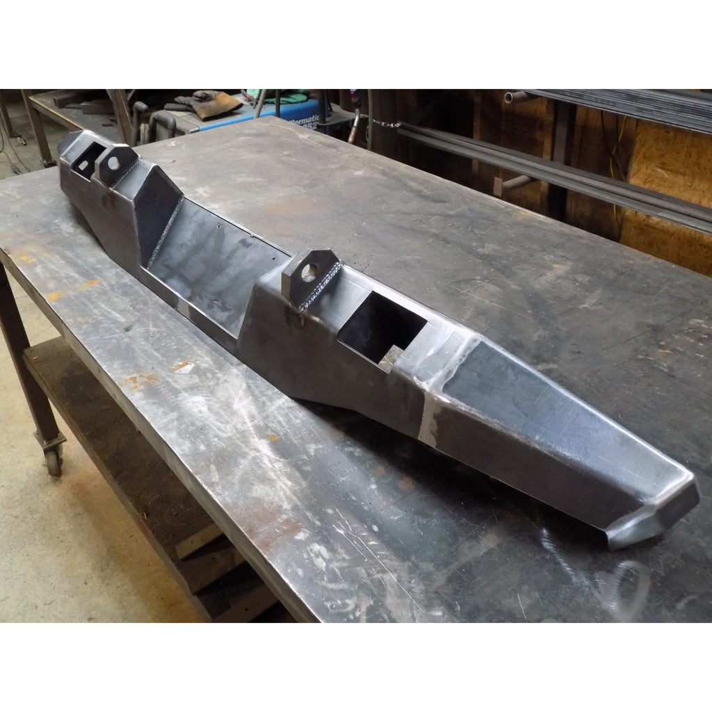 1995-2004 Toyota Tacoma Custom USA "OVERLAND" Rear Plate Bumper-  PRECISION WELDED MODEL - High Quality! USA! OPTIONS AVAILABLE! - Raw Metal Only