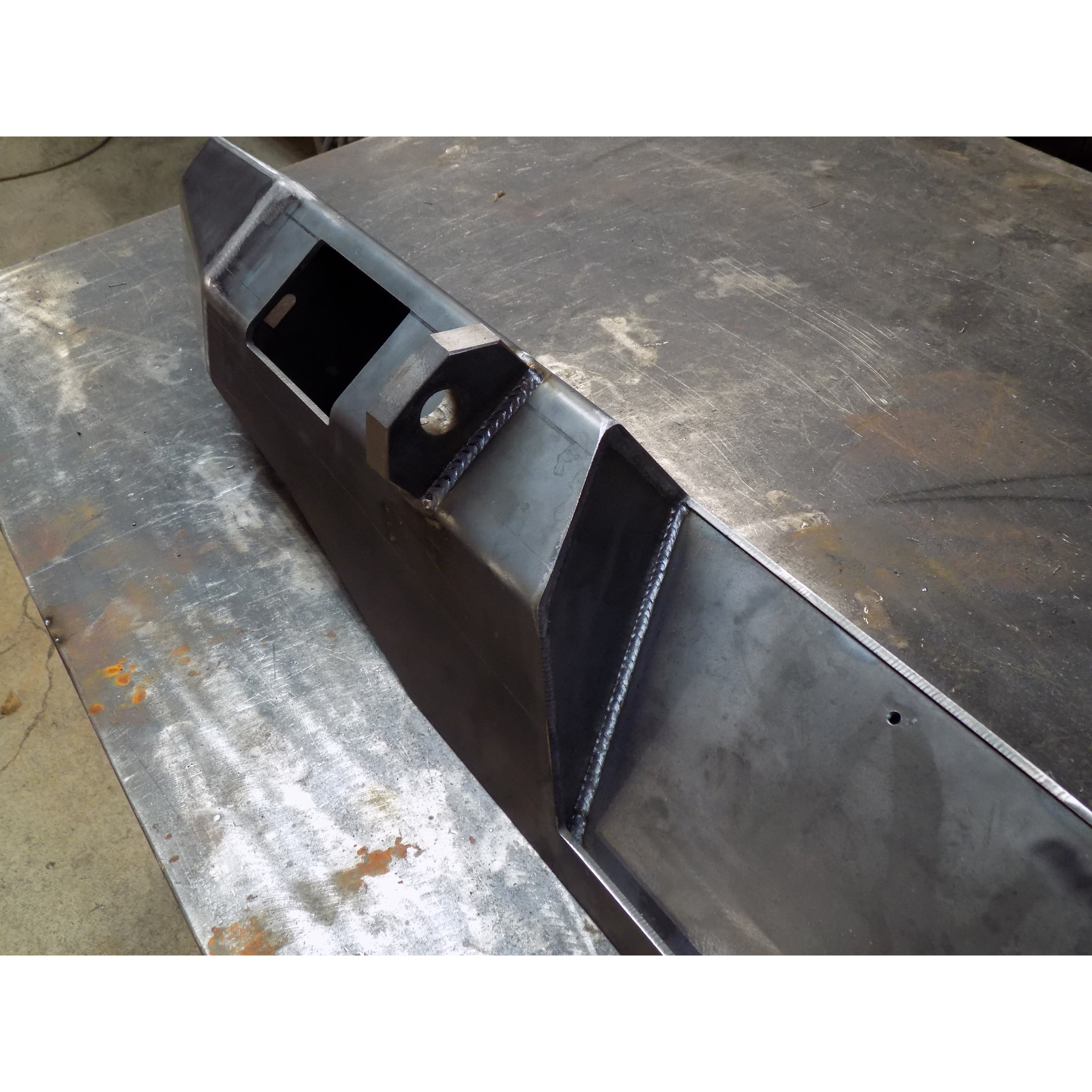 1995-2004 Toyota Tacoma Custom USA "OVERLAND" Rear Plate Bumper-  PRECISION WELDED MODEL - High Quality! USA! OPTIONS AVAILABLE! - Raw Metal Only