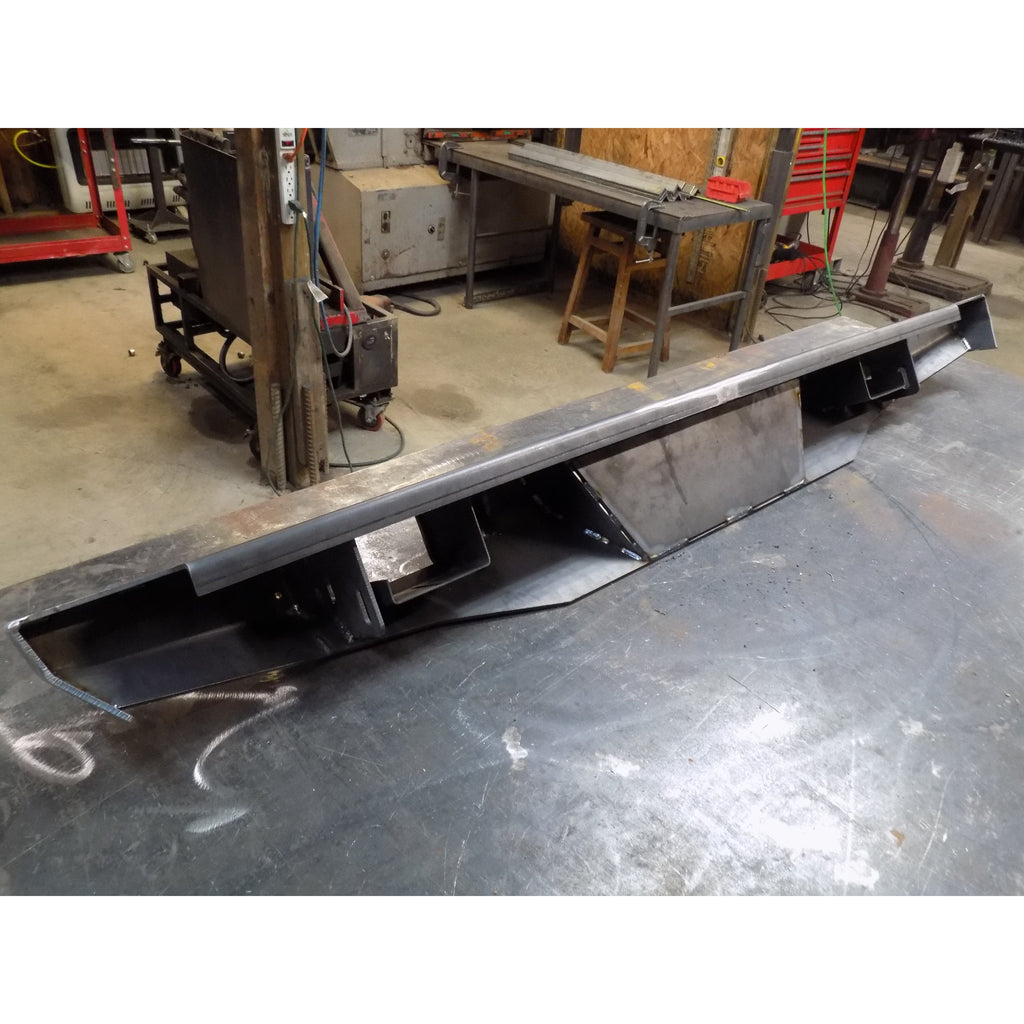 1995-2004 Toyota Tacoma Custom USA "OVERLAND" Rear Plate Bumper-  PRECISION WELDED MODEL - High Quality! USA! OPTIONS AVAILABLE! - Raw Metal Only