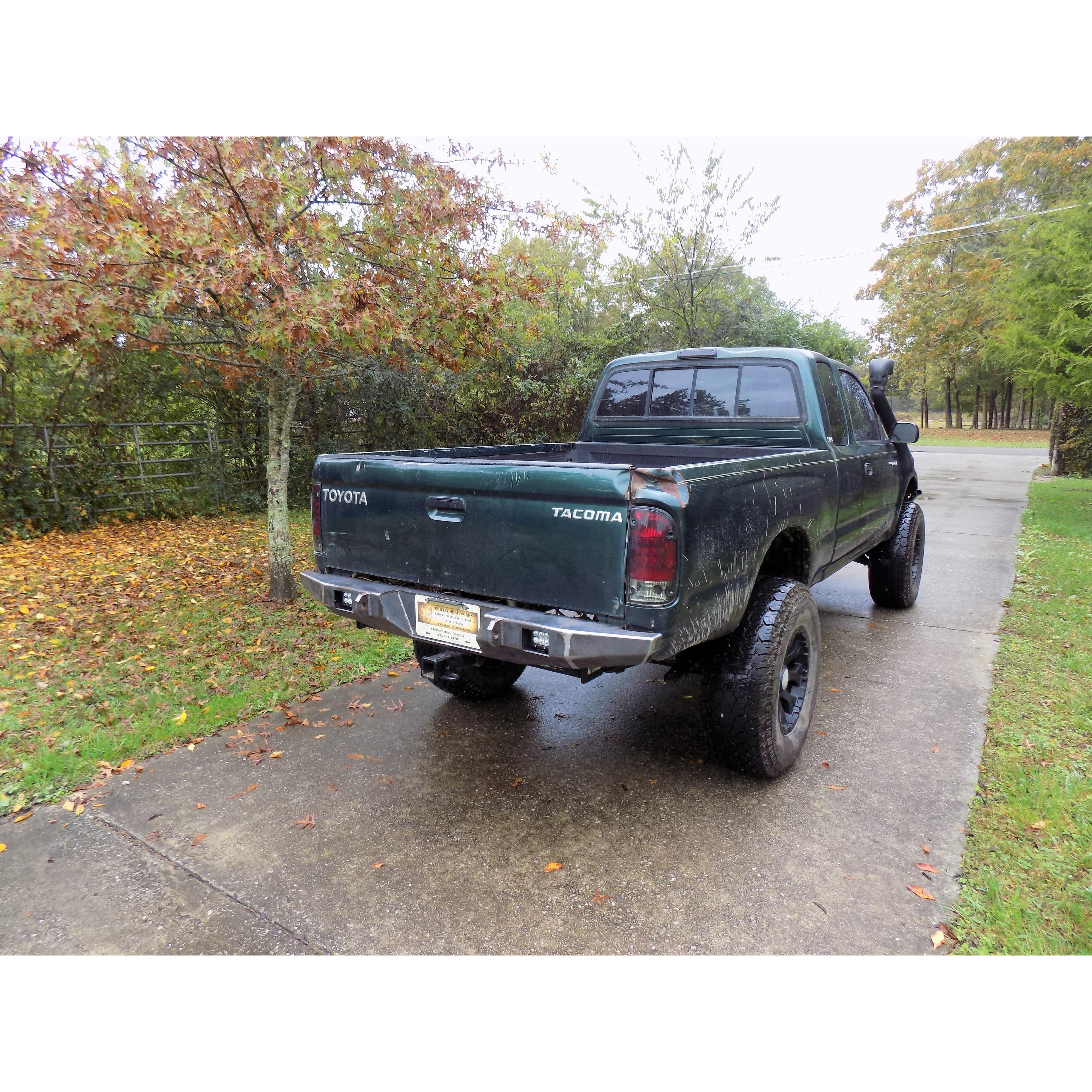 1995-2004 Toyota Tacoma Custom USA "OVERLAND" Rear Plate Bumper-  PRECISION WELDED MODEL - High Quality! USA! OPTIONS AVAILABLE! - Raw Metal Only