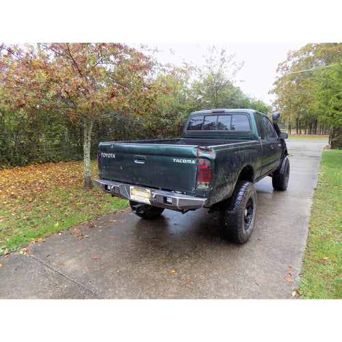 1995-2004 Toyota Tacoma Custom USA "OVERLAND" Rear Plate Bumper-  PRECISION WELDED MODEL - High Quality! USA! OPTIONS AVAILABLE! - Raw Metal Only