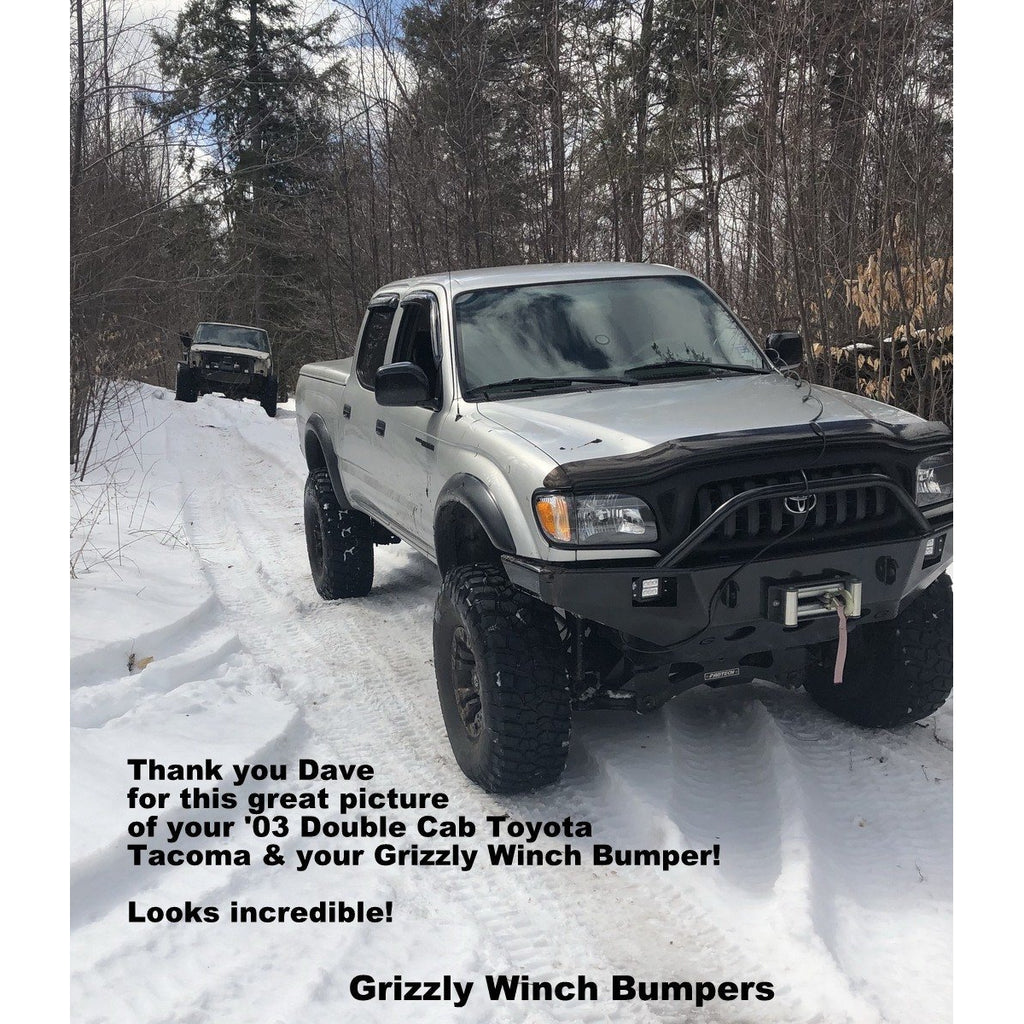 1995-2004 Toyota Tacoma Custom USA Front Winch 3/16" Plate Bumper Includes Subframe!  (Non-Winch Model Available)  PRECISION WELDED MODEL - High Quality! USA! OPTIONS AVAILABLE! - Raw Metal only