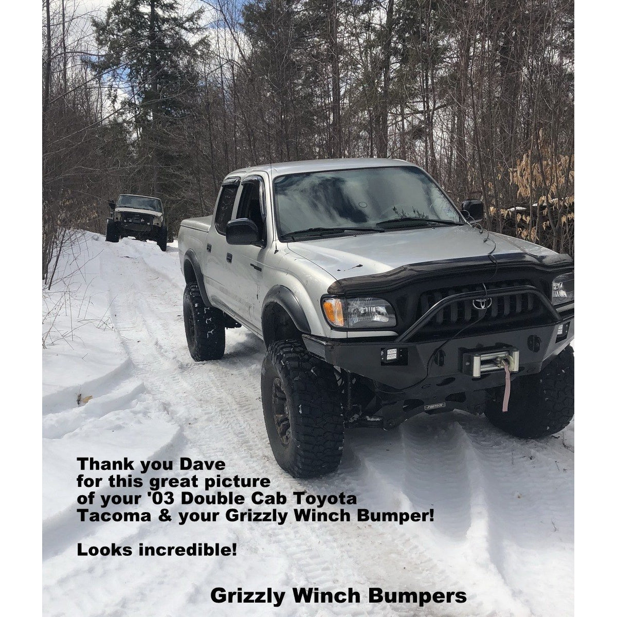 1995-2004 Toyota Tacoma Custom USA Front Winch 3/16" Plate Bumper Includes Subframe!  (Non-Winch Model Available)  PRECISION WELDED MODEL - High Quality! USA! OPTIONS AVAILABLE! - Raw Metal only