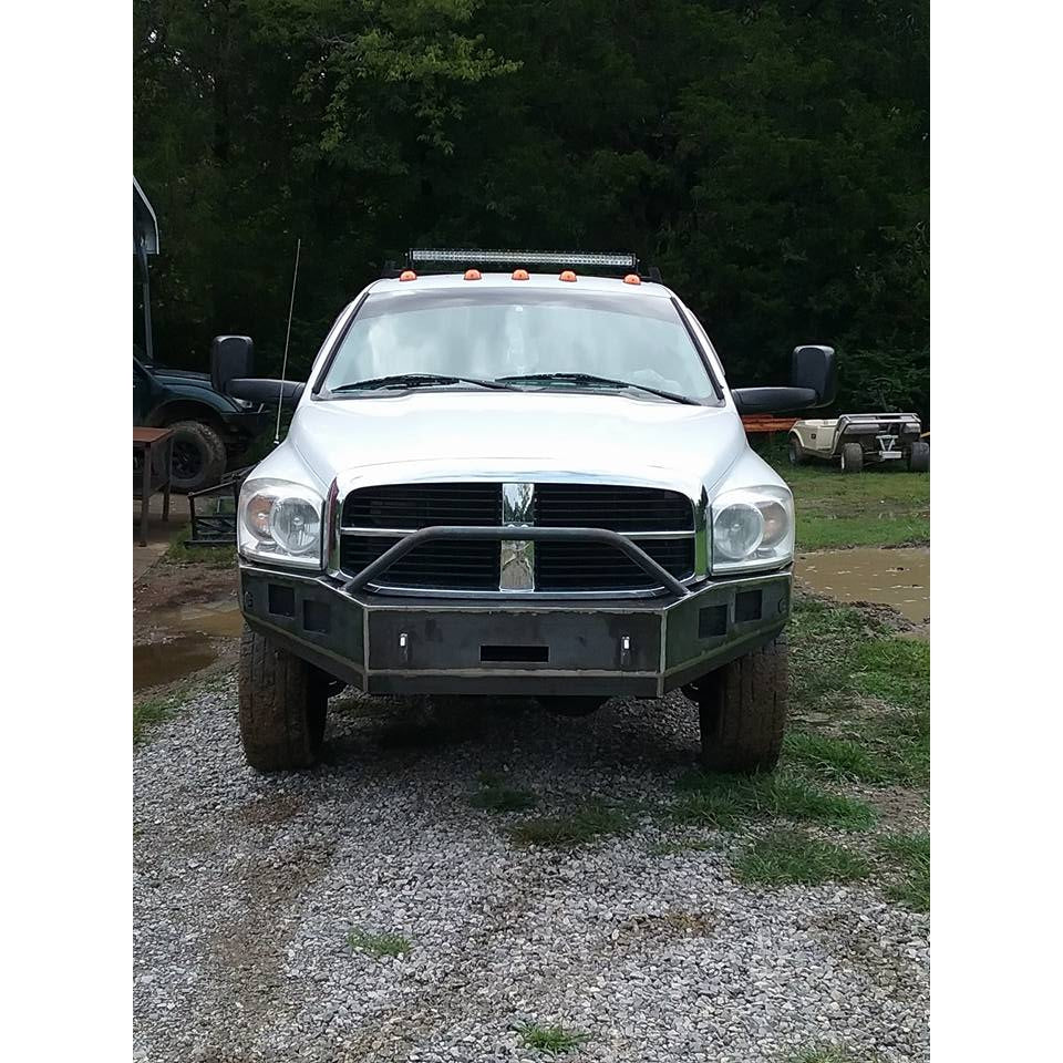 2006-2009 Dodge Ram 2500 3500 Custom USA Front Winch 3/16" Plate Bumper-(Non-Winch Model Available)  PRECISION WELDED MODEL - High Quality! USA! OPTIOINS AVAILABLE! Raw Metal Finish Only