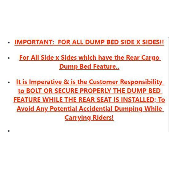 Polaris Ranger MID SIZE 500/570 CUSTOM USA REAR WELDED FLIP SEAT ASSEMBLY Raw Metal -13 GA Exp. Sheet Metal, Heavy Duty - Includes Rear Cargo/Gear Area & Heat Shield-OPTIONS: Seat Belts; Custom Heavy Duty 2" Receiver & More