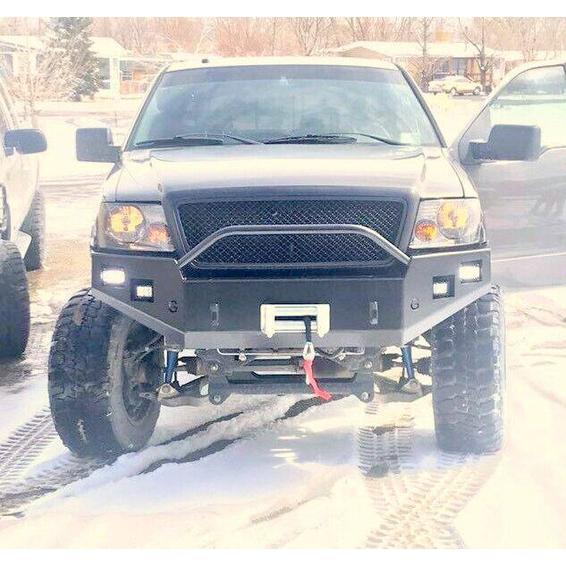 2004-2008 f150 front winch plate bumper   grizzlymetalworks.com