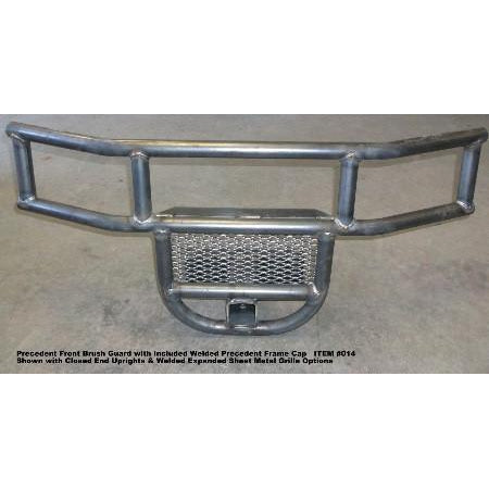 Grizzly Metalworks Golf Cart Front Brush Guard with 2" Receiver Welded Light Bar Welded Closed End Uprights