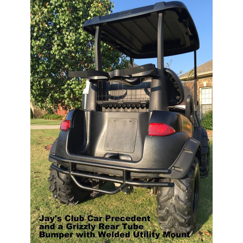 REAR TUBE BUMPER for Golf Carts- Heavy Duty with Welded 2" Receiver & Add'l Options FREE FEDEX Ground to Lower 48 States!