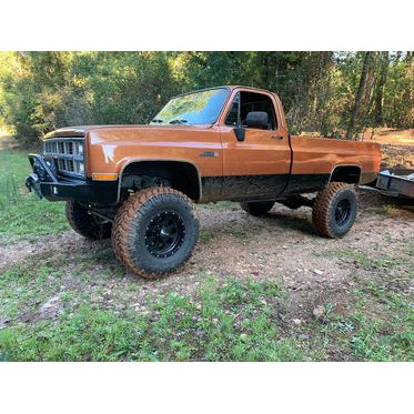 Chevy K10, K20, K30 & Chevy Suburban Custom USA Front Winch 3/16" Plate Bumper -Square Body Front  (Non-Winch Model Available)  PRECISION WELDED MODEL -High Quality! USA! OPTIONS AVAILABLE! (No Rear Bumper Available) Raw Metal Finish Only