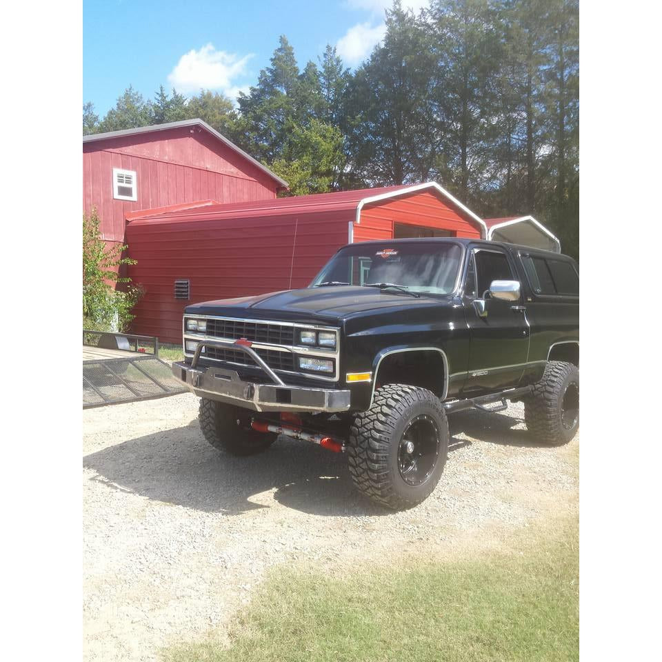 Chevy K5 K10 K30 front winch plate bumper   grizzlymetalworks.com