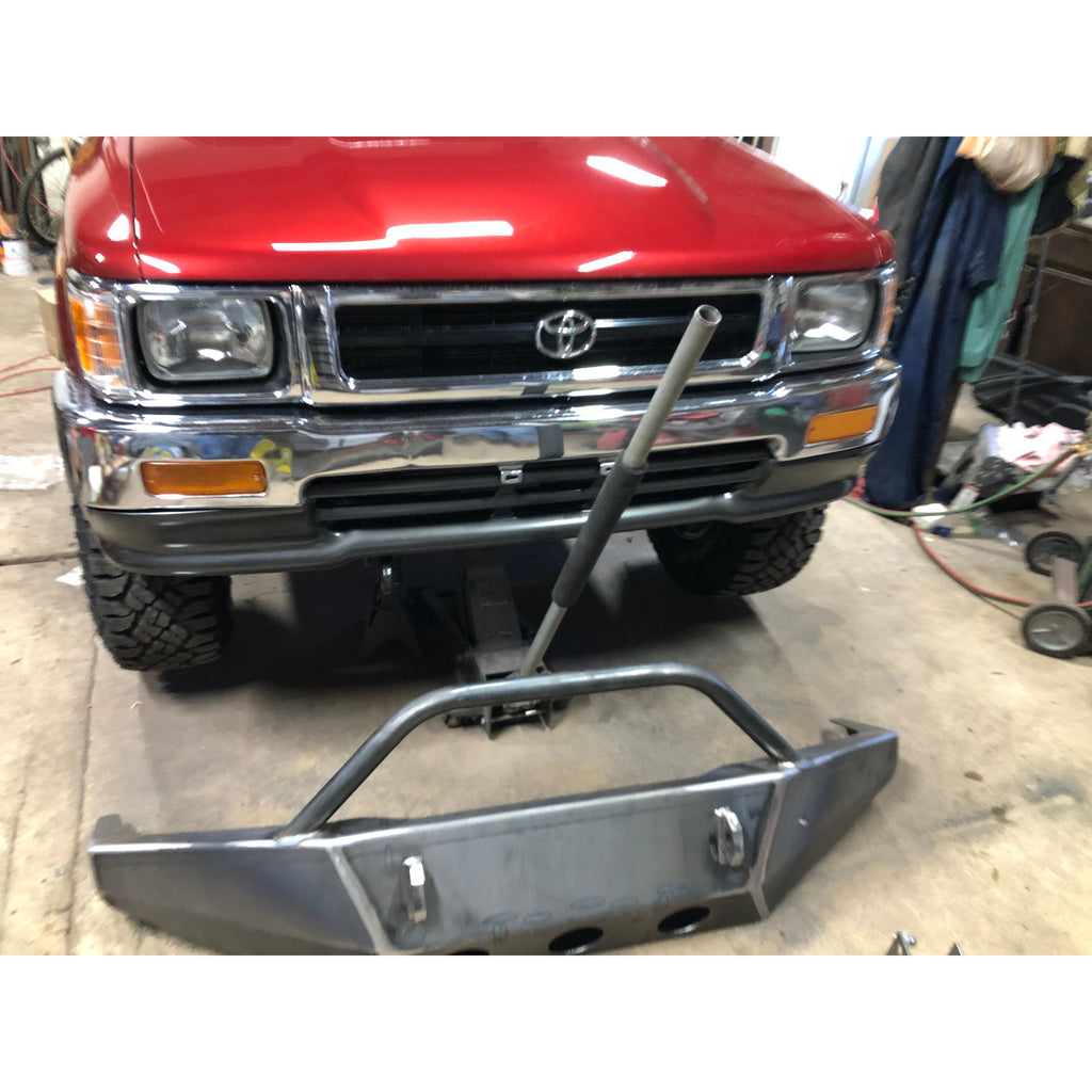 1989-1995 Toyota Pickup Truck Custom USA Front Winch 3/16" Plate Bumper -  (Non-Winch Model Available) PRECISION WELDED MODEL - High Quality! USA! OPTIONS AVAILABLE!  Raw Metal Only