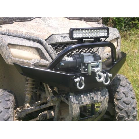 Honda Pioneer 500 Front Winch Plate Bumper-Front Winch Plate Bumper-Grizzly Metalworks-Pioneer 500-Grizzly Metalworks