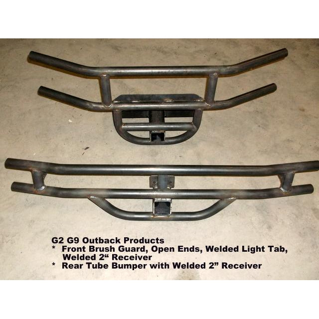REAR TUBE BUMPER for Golf Carts- Heavy Duty with Welded 2" Receiver & Add'l Options FREE FEDEX Ground to Lower 48 States!